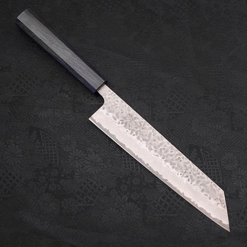 Kiritsuke AUS-10 Tsuchime Damas Manche Urushi Bleu Sombre 210mm-[Musashi]-[Couteaux de cuisine japonais]