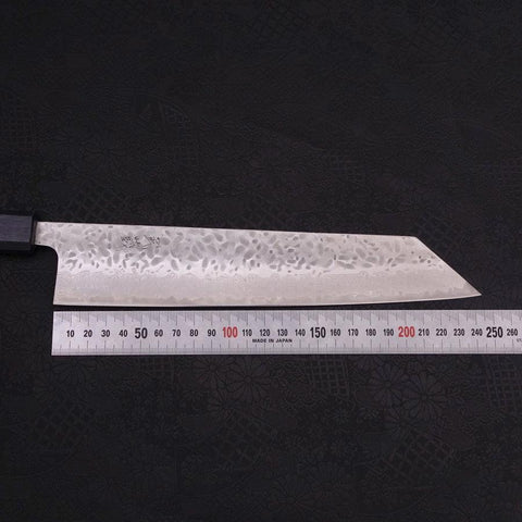 Kiritsuke AUS-10 Tsuchime Damas Manche Urushi Bleu Sombre 240mm-[Musashi]-[Couteaux de cuisine japonais]