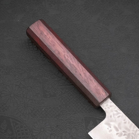 Kiritsuke AUS-10 Tsuchime Damas Manche Urushi Pourpre 210mm-[Musashi]-[Couteaux de cuisine japonais]