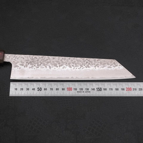 Kiritsuke AUS-10 Tsuchime Damas Manche Urushi Pourpre 210mm-[Musashi]-[Couteaux de cuisine japonais]