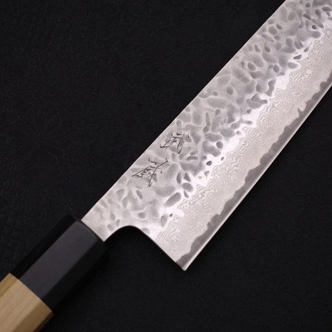 Kiritsuke AUS-10 Tsuchime Damas Manche en Buffle et Magnolia 210mm-[Musashi]-[Couteaux de cuisine japonais]