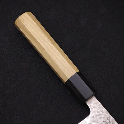 Kiritsuke AUS-10 Tsuchime Damas Manche en Buffle et Magnolia 210mm-[Musashi]-[Couteaux de cuisine japonais]