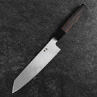 Kiritsuke Blue Steel #1 Suminagashi Manche en Buffle et Ébène 200mm-[Musashi]-[Couteaux de cuisine japonais]