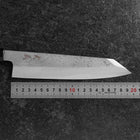 Kiritsuke Blue Steel #1 Suminagashi Manche en Buffle et Ébène 200mm-[Musashi]-[Couteaux de cuisine japonais]