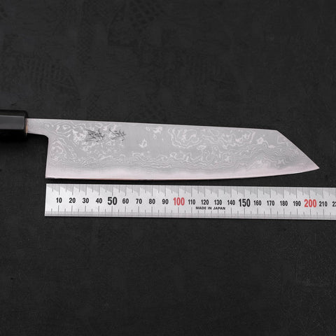 Kiritsuke Blue Steel #2 Damas Manche en Buffle et Ébène 210mm-[Musashi]-[Couteaux de cuisine japonais]