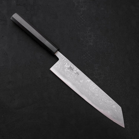 Kiritsuke Blue Steel #2 Damas Manche en Buffle et Ébène 210mm-[Musashi]-[Couteaux de cuisine japonais]