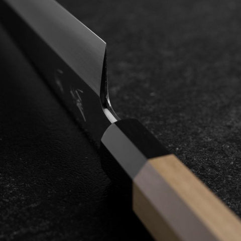 Kiritsuke Blue Steel #2 Kasumi Manche en Buffle et Magnolia 270mm-[Musashi]-[Couteaux de cuisine japonais]