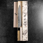 Kiritsuke Blue Steel #2 Kasumi Manche en Buffle et Magnolia 270mm-[Musashi]-[Couteaux de cuisine japonais]