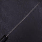 Kiritsuke Blue Steel #2 Kurouchi Chokin Tigre-Bambou Manche en Buffle et Ébène 210mm-[Musashi]-[Couteaux de cuisine japonais]
