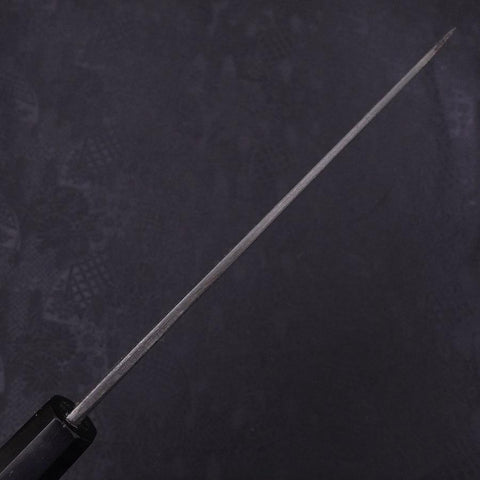 Kiritsuke Blue Steel #2 Kurouchi Chokin Tigre-Bambou Manche en Buffle et Ébène 210mm-[Musashi]-[Couteaux de cuisine japonais]