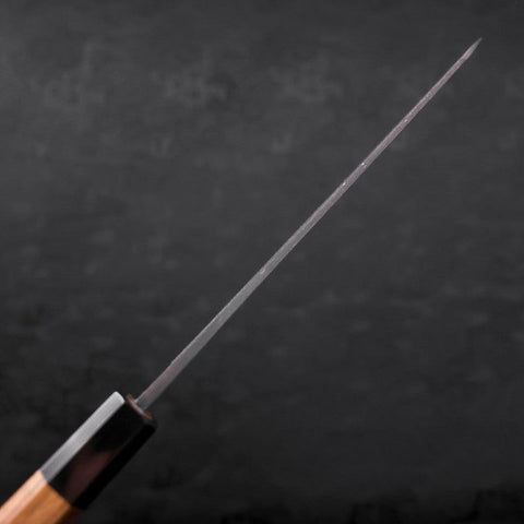 Kiritsuke Blue Steel #2 Kurouchi Damas Manche en Buffle et Bois de Teck 210mm-[Musashi]-[Couteaux de cuisine japonais]