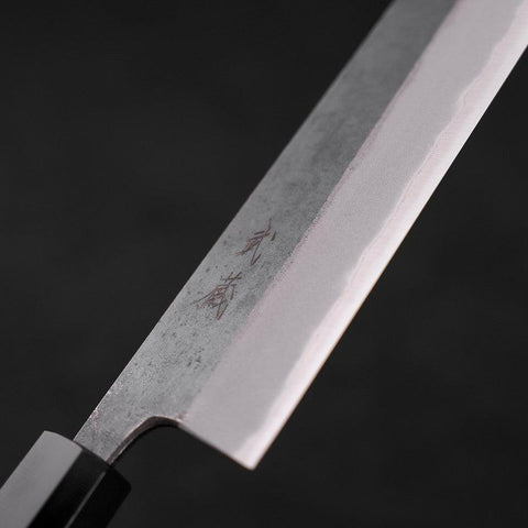 Kiritsuke Blue Steel #2 Kurouchi Manche en Buffle et Bois de Teck 210m-[Musashi]-[Couteaux de cuisine japonais]