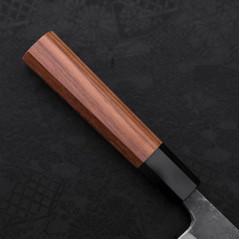 Kiritsuke Blue Steel #2 Kurouchi Manche en Buffle et Bois de Teck 210m-[Musashi]-[Couteaux de cuisine japonais]