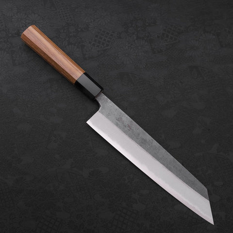 Kiritsuke Blue Steel #2 Kurouchi Manche en Buffle et Bois de Teck 210m-[Musashi]-[Couteaux de cuisine japonais]
