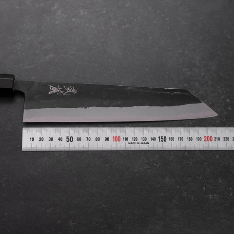 Kiritsuke Blue Steel #2 Kurouchi Manche en Buffle et Ébène 210mm-[Musashi]-[Couteaux de cuisine japonais]