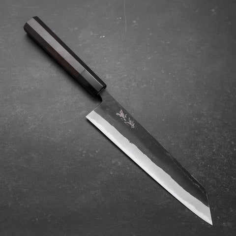 Kiritsuke Blue Steel #2 Kurouchi Manche en Buffle et Ébène 210mm-[Musashi]-[Couteaux de cuisine japonais]