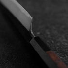 Kiritsuke Blue Steel #2 Kurouchi Nashiji Manche en Buffle et Noyer 200mm-[Musashi]-[Couteaux de cuisine japonais]