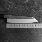 Kiritsuke Blue Steel #2 Kurouchi Nashiji Manche en Buffle et Noyer 200mm-[Musashi]-[Couteaux de cuisine japonais]