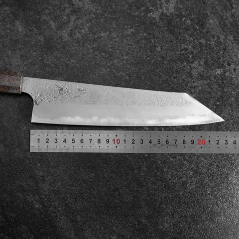 Kiritsuke Blue Steel #2 Nashiji Damas Manche en Érable 230mm-[Musashi]-[Couteaux de cuisine japonais]