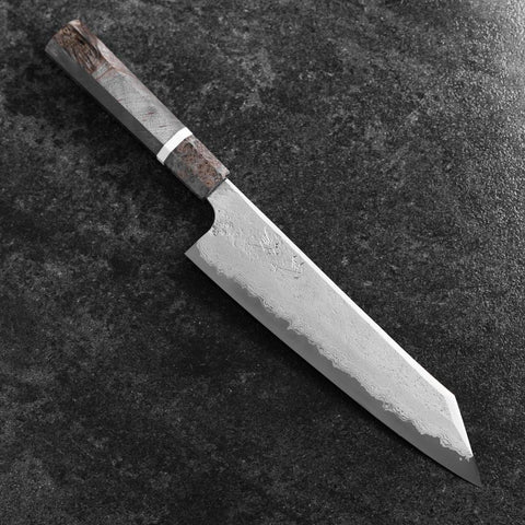 Kiritsuke Blue Steel #2 Nashiji Damas Manche en Érable 230mm-[Musashi]-[Couteaux de cuisine japonais]
