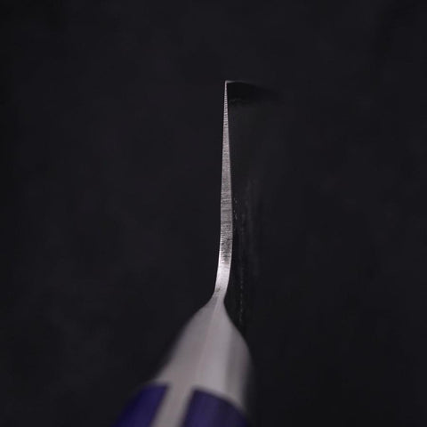 Kiritsuke Blue Steel #2 Revêtement Inox Nashiji Manche Occidental Violet 195mm-[Musashi]-[Couteaux de cuisine japonais]