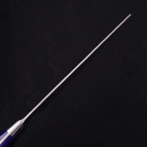 Kiritsuke Blue Steel #2 Revêtement Inox Nashiji Manche Occidental Violet 195mm-[Musashi]-[Couteaux de cuisine japonais]