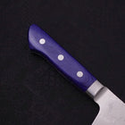 Kiritsuke Blue Steel #2 Revêtement Inox Nashiji Manche Occidental Violet 195mm-[Musashi]-[Couteaux de cuisine japonais]