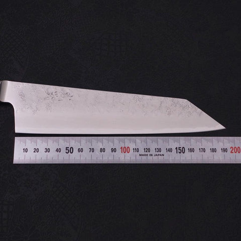Kiritsuke Blue Steel #2 Revêtement Inox Nashiji Manche Occidental Violet 195mm-[Musashi]-[Couteaux de cuisine japonais]