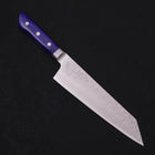 Kiritsuke Blue Steel #2 Revêtement Inox Nashiji Manche Occidental Violet 195mm-[Musashi]-[Couteaux de cuisine japonais]