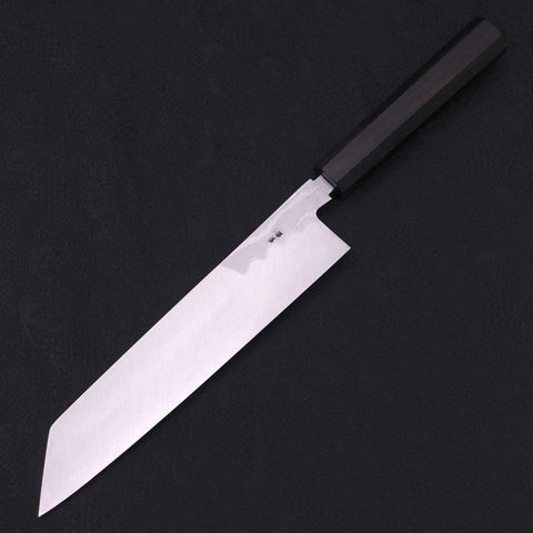 Kiritsuke Blue Steel #2 Suminagashi Manche en Buffle et Ébène 240mm-[Musashi]-[Couteaux de cuisine japonais]