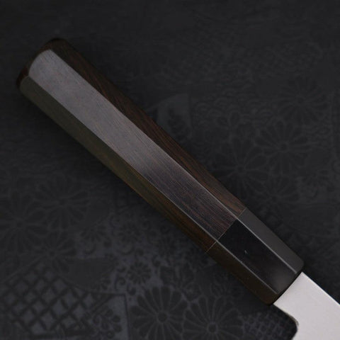 Kiritsuke Blue Steel #2 Suminagashi Manche en Buffle et Ébène 240mm-[Musashi]-[Couteaux de cuisine japonais]