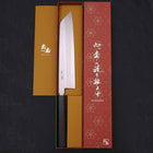 Kiritsuke Blue Steel #2 Suminagashi Manche en Buffle et Ébène 240mm-[Musashi]-[Couteaux de cuisine japonais]