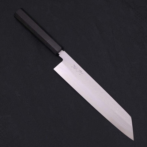 Kiritsuke Blue Steel #2 Suminagashi Manche en Buffle et Ébène 240mm-[Musashi]-[Couteaux de cuisine japonais]