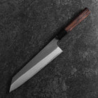 Kiritsuke Blue Super Kurouchi Damas Manche Buffle et Ébène 210mm-[Musashi]-[Couteaux de cuisine japonais]