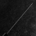 Kiritsuke Blue Super Kurouchi Damas Manche Buffle et Ébène 210mm-[Musashi]-[Couteaux de cuisine japonais]