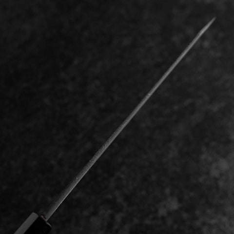 Kiritsuke Blue Super Kurouchi Damas Manche Buffle et Ébène 210mm-[Musashi]-[Couteaux de cuisine japonais]