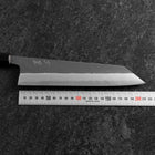 Kiritsuke Blue Super Kurouchi Damas Manche Buffle et Ébène 210mm-[Musashi]-[Couteaux de cuisine japonais]