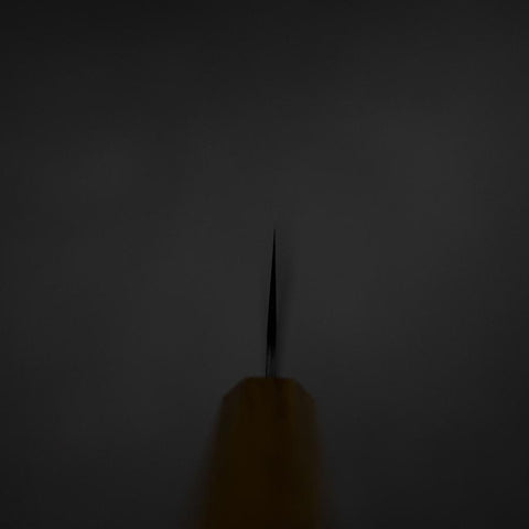 Kiritsuke Blue Super Kurouchi Tsuchime Manche en Chêne 210mm-[Musashi]-[Couteaux de cuisine japonais]