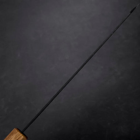 Kiritsuke Blue Super Kurouchi Tsuchime Manche en Chêne 210mm-[Musashi]-[Couteaux de cuisine japonais]