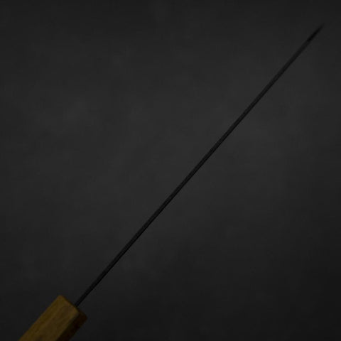 Kiritsuke Blue Super Kurouchi Tsuchime Manche en Chêne 210mm-[Musashi]-[Couteaux de cuisine japonais]