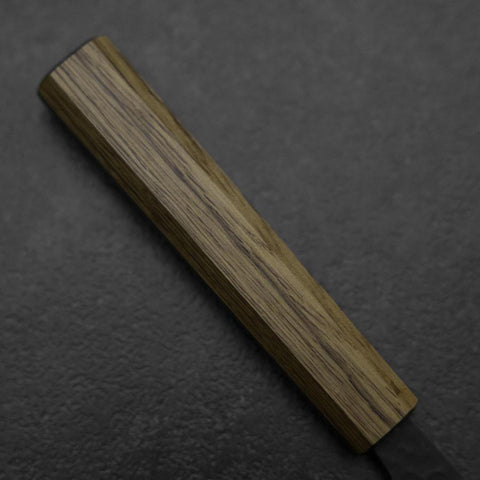 Kiritsuke Blue Super Kurouchi Tsuchime Manche en Chêne 210mm-[Musashi]-[Couteaux de cuisine japonais]
