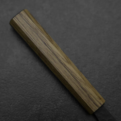 Kiritsuke Blue Super Kurouchi Tsuchime Manche en Chêne 210mm-[Musashi]-[Couteaux de cuisine japonais]