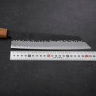 Kiritsuke Blue Super Kurouchi Tsuchime Manche en Chêne 210mm-[Musashi]-[Couteaux de cuisine japonais]