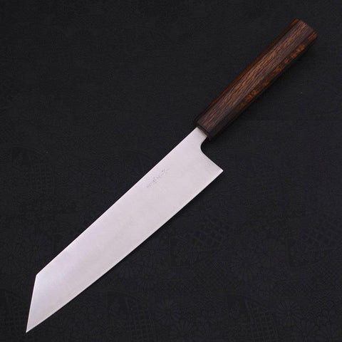 Kiritsuke Blue Super Revêtement Inox Poli Manche Sumi Urushi 210mm-[Musashi]-[Couteaux de cuisine japonais]