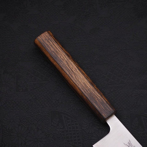 Kiritsuke Blue Super Revêtement Inox Poli Manche Sumi Urushi 210mm-[Musashi]-[Couteaux de cuisine japonais]