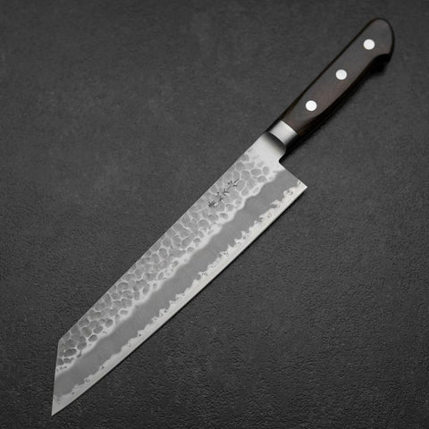 Kiritsuke Blue Super Tsuchime Manche Occidental Marron 210mm-[Musashi]-[Couteaux de cuisine japonais]