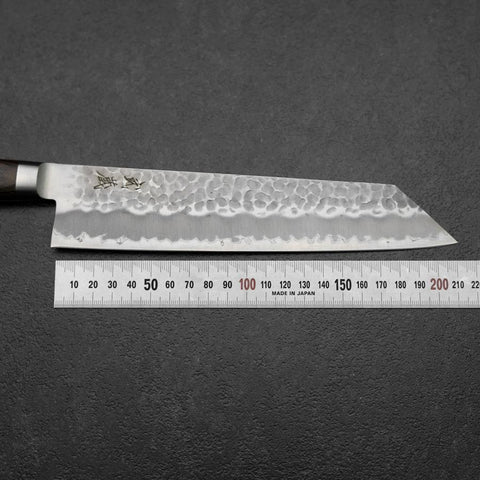 Kiritsuke Blue Super Tsuchime Manche Occidental Marron 210mm-[Musashi]-[Couteaux de cuisine japonais]