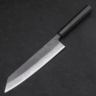 Kiritsuke Blue Steel #2 Kurouchi Damascus Buffalo Ebony Handle 210mm-[Musashi]-[Japanese-Kitchen-Knives]