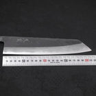 Kiritsuke Blue Steel #2 Kurouchi Damascus Buffalo Ebony Handle 210mm-[Musashi]-[Japanese-Kitchen-Knives]
