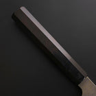 Kiritsuke Cobalt Stainless Kurouchi Damas Manche en Buffle et Ébène 210mm-[Musashi]-[Couteaux de cuisine japonais]